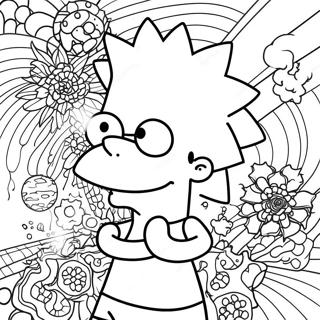 Trippy Bart Simpson Målarbilder