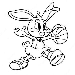 Lola Bunny Spelar Basket Malarbild 14151-11130