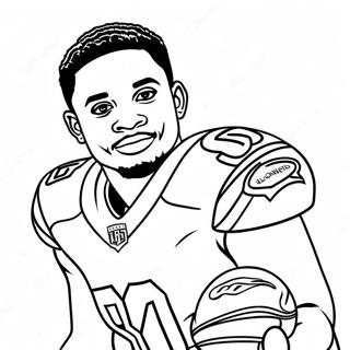 Stefon Diggs Målarbilder