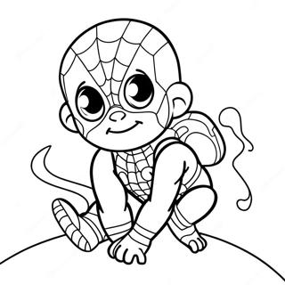 Baby Spiderman Malarbild 16300-12843