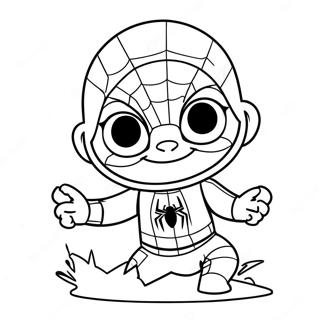 Baby Spiderman Malarbild 16300-12844