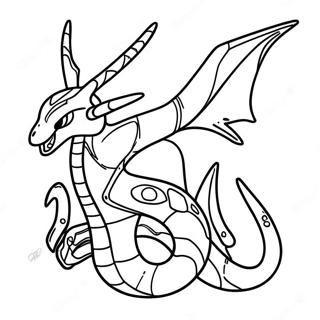 Mega Rayquaza Målarbilder