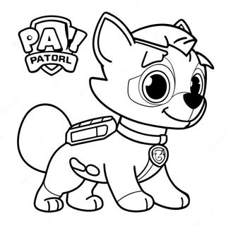 Rocky Paw Patrol Målarbilder