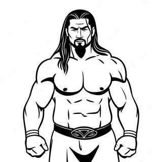 Roman Reigns Wwe Målarbilder