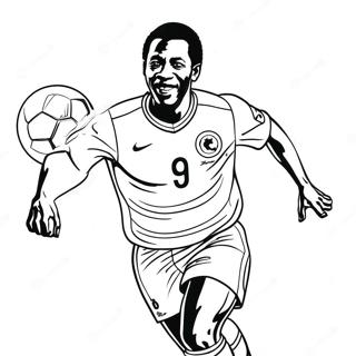 Pele Fotbollslegend Farglaggningssida 31613-24988