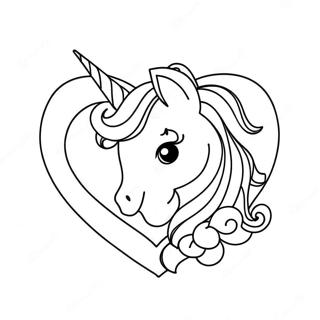 Unicorn Hjarta Farglaggningssida 33623-26591