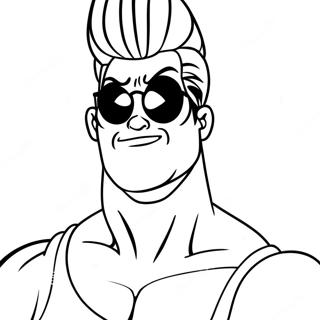 Johnny Bravo Målarbilder