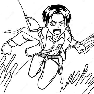 Levi Ackerman Attack On Titan Malarbild 40693-32166