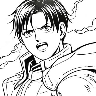 Levi Ackerman Attack On Titan Malarbild 40693-32167