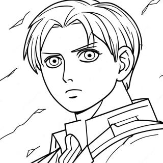 Levi Ackerman Attack On Titan Malarbild 40693-32168