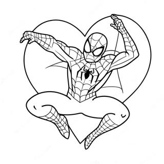 Spiderman Alla Hjartans Dag Malarbild 41083-32473