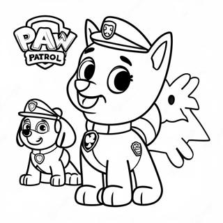 Paw Patrol Fodelsedagsfirande Farglaggningssida 41173-32530