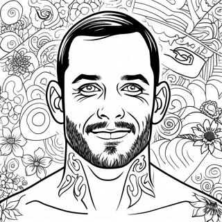 Cm Punk Målarbilder