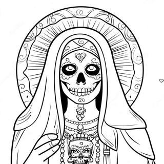 Santa Muerte Malarbild 45733-36143