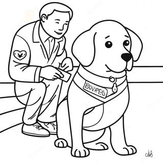 Servicehund Målarbilder