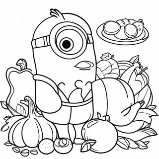 Minion Thanksgiving Fest Farglaggningssida 48523-38367