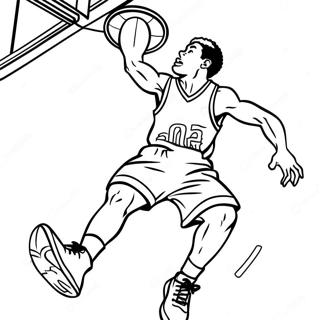 Spannande Slam Dunk Action Malarbild 50854-40208