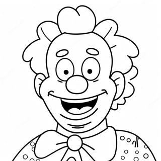 Rolig Krusty Clownen Malarbild 52584-41617