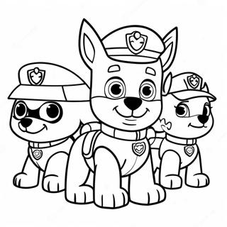 Paw Patrol Halloween Målarbilder