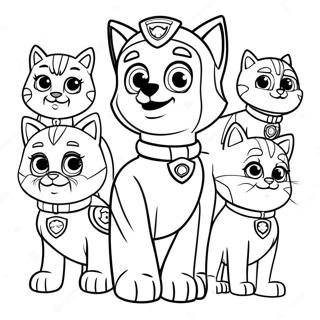 Paw Patrol Kattpaket Farglaggningssida 64453-51015