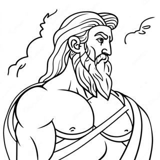 Zeus Med Askblixt Malarbild 6611-5251