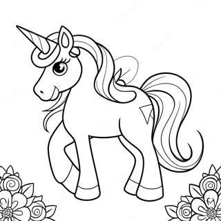 Unicorn Prinsessa Farglaggningssida 6740-5358