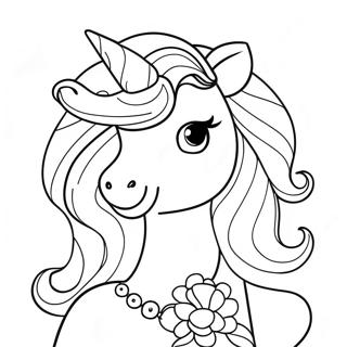 Unicorn Prinsessa Farglaggningssida 6740-5360