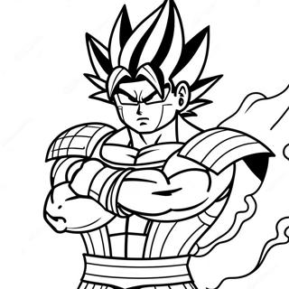 Bardock I Stridsrustning Farglaggningssida 68935-54564