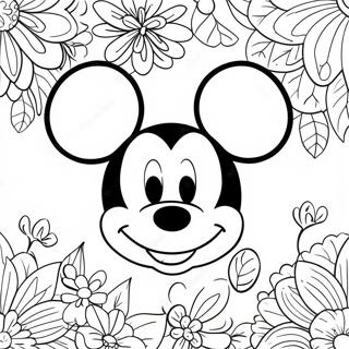 Glad Mickey Mouse Ansikte Malarbild 70725-55983