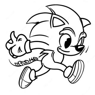 Sonic The Hedgehog Springer Snabbt Malarbild 9741-7841